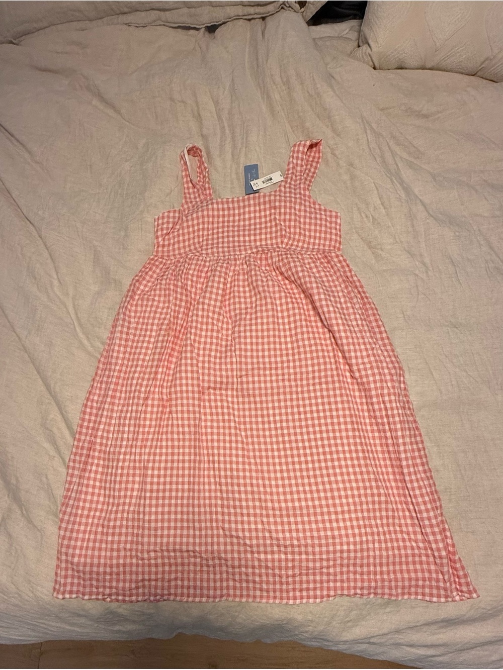 Joe Fresh Jillian Harris Pink Gingham Midi Dress